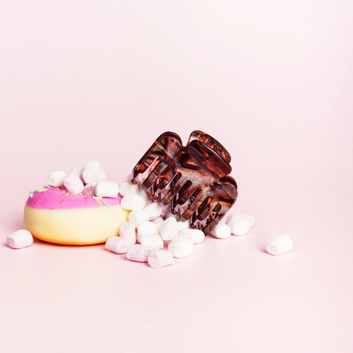 EVI CLIP - GLITTER DONKERBRUIN