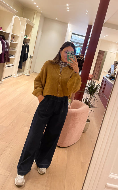 SANA LIS PANTS - DARK BLUE