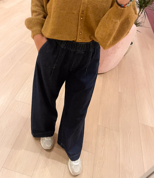 SANA LIS PANTS - DARK BLUE
