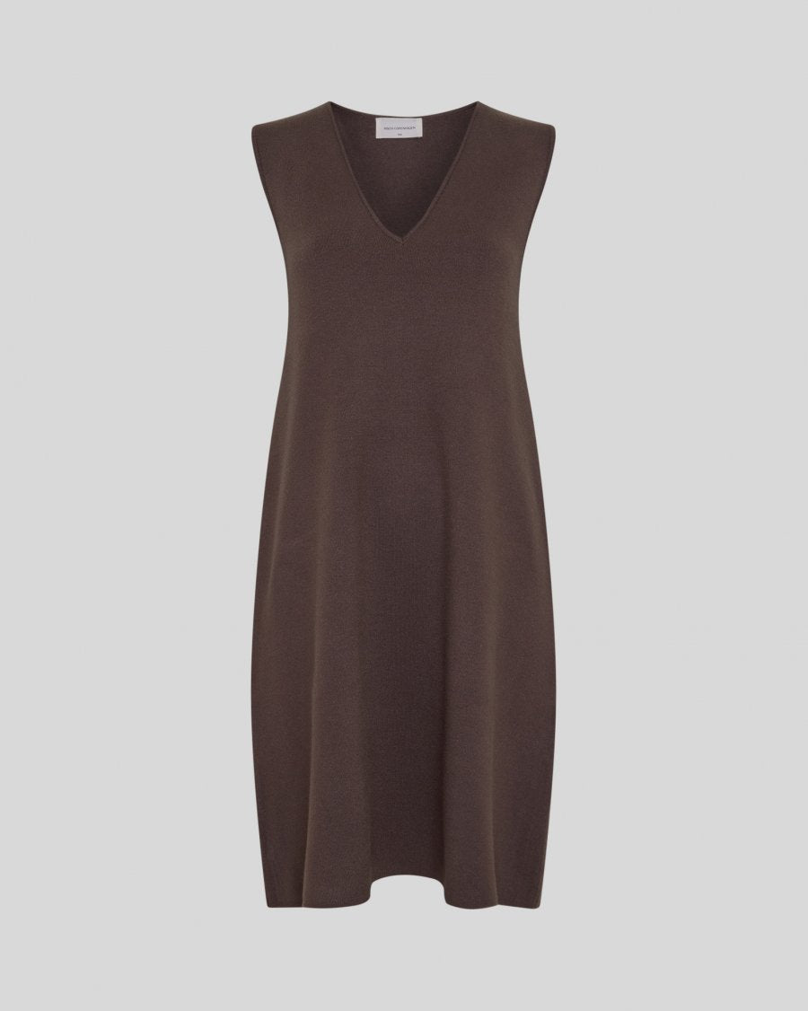 AGATHA EAST DRESS - BROWN
