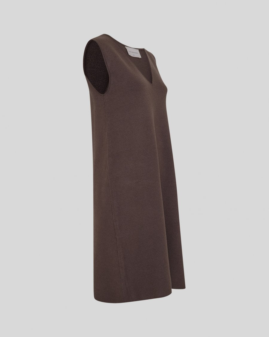 AGATHA EAST DRESS - BROWN
