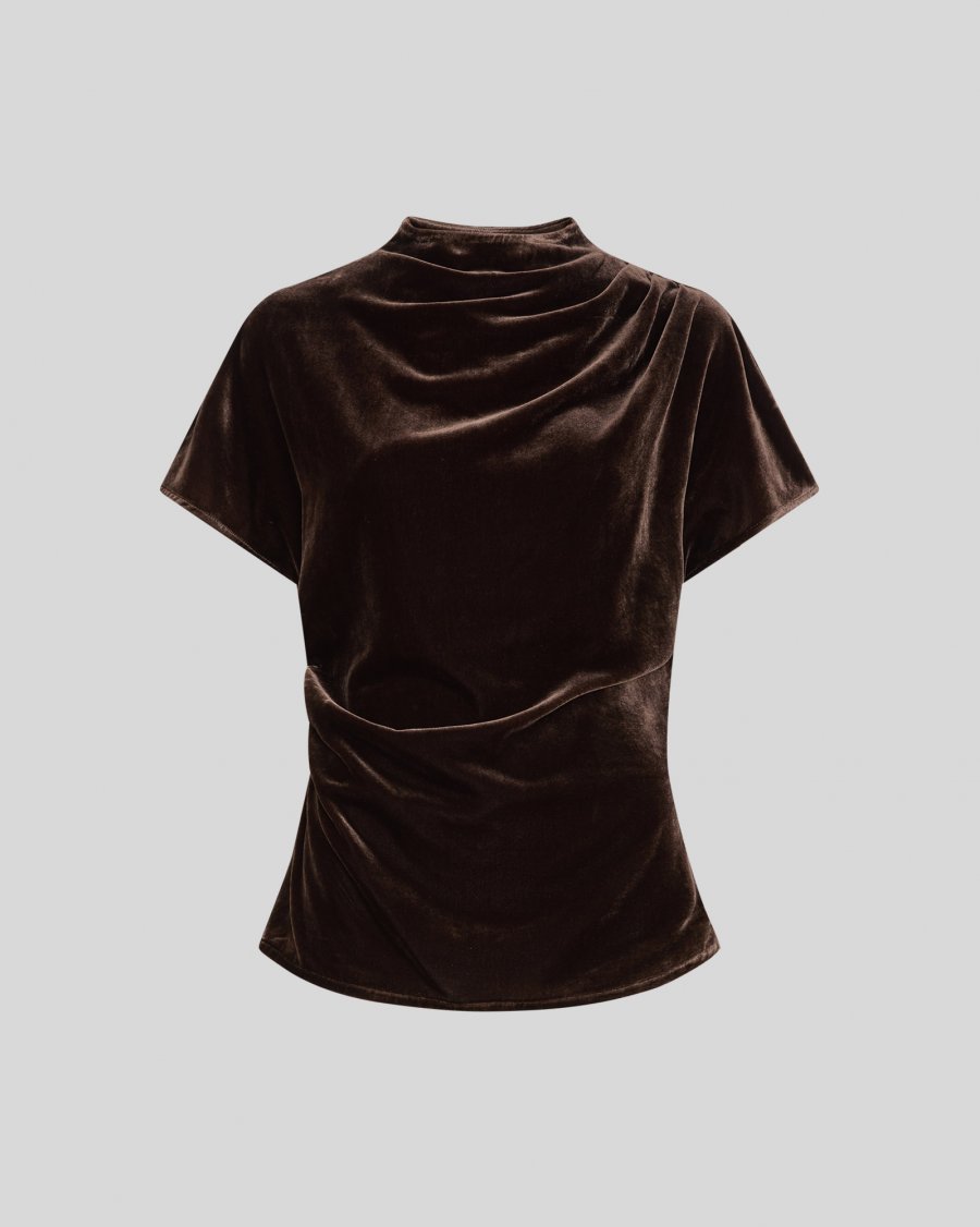 EILA 2/4 TOP - BROWN