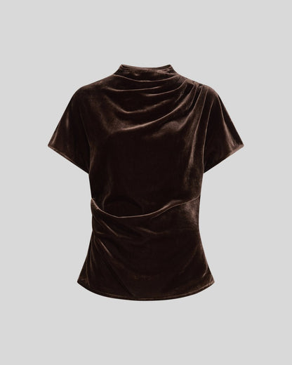 EILA 2/4 TOP - BROWN