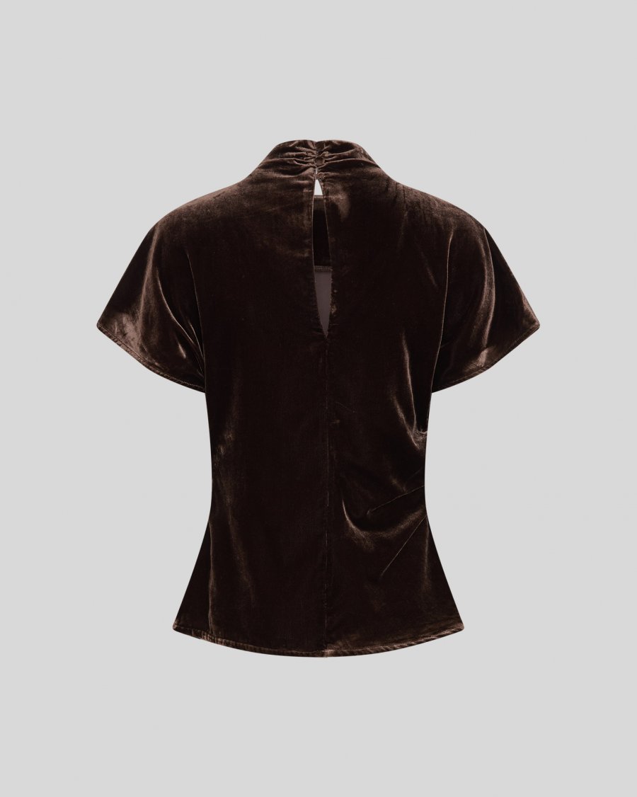 EILA 2/4 TOP - BROWN