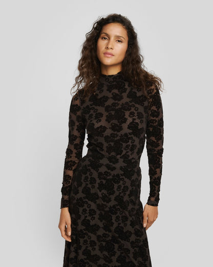 ISA ILLENORA TOP - BROWN