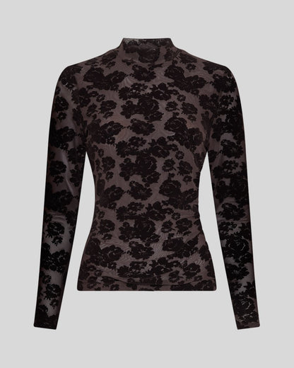 ISA ILLENORA TOP - BROWN
