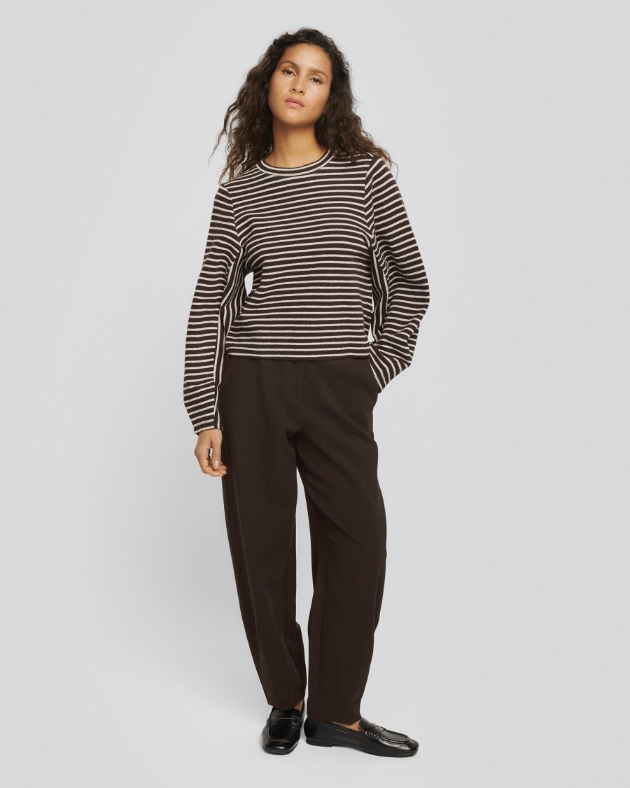 MACY MICHELLE BARREL PANTS - BROWN