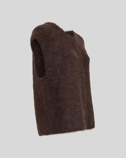 TILA SALMIA VEST - BROWN