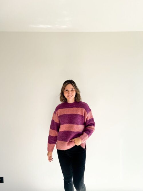 GIA KNIT SWEATER - PINK