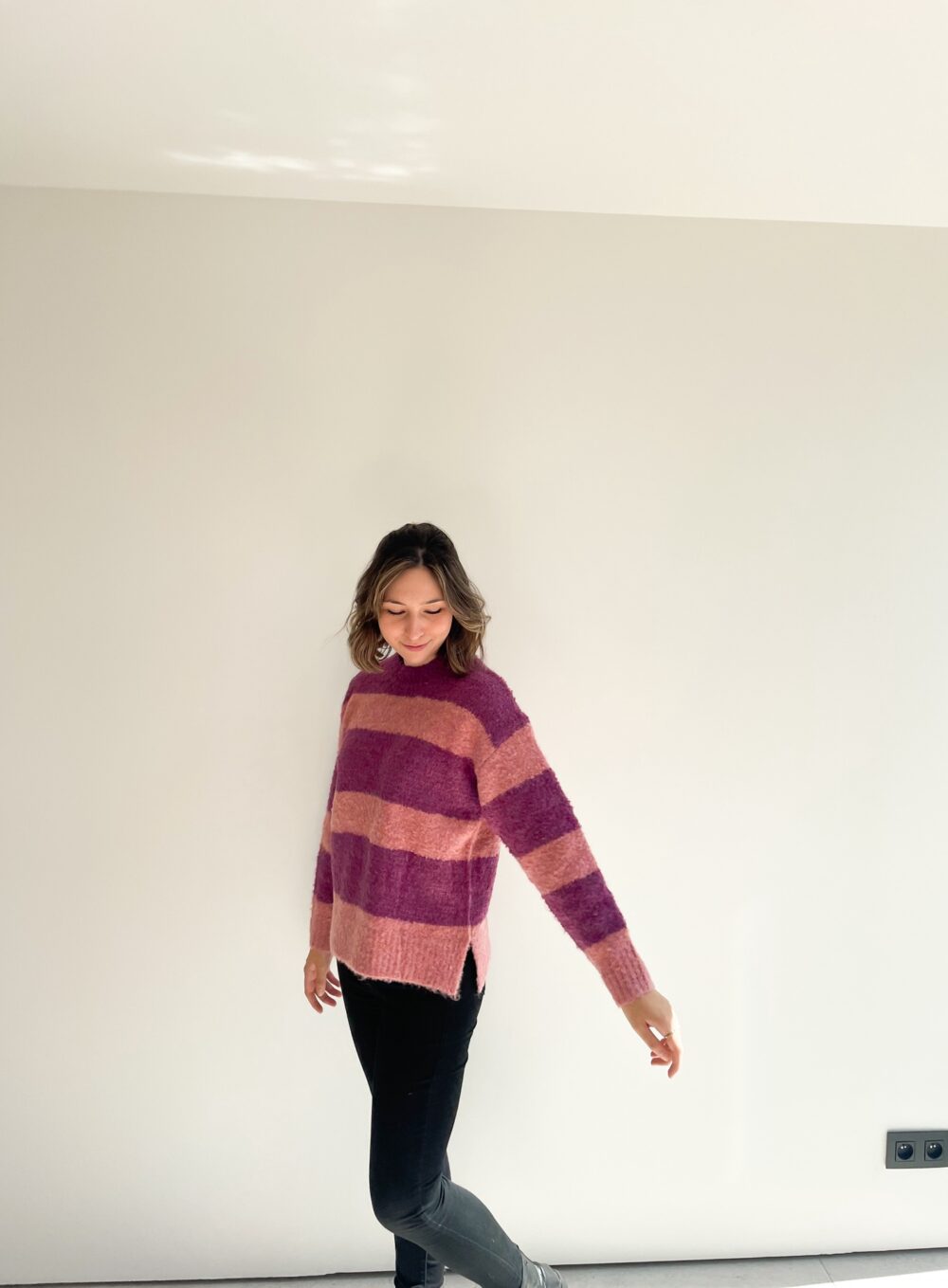 GIA KNIT SWEATER - PINK