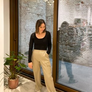 LUNA CARGO PANT - CHAMPAGNE