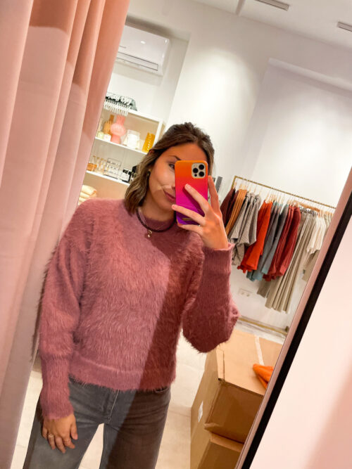 JULIE KNIT SWEATER - LILA