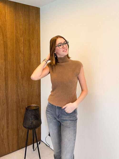 MILLY FLUFFY KNIT - CHOCOLATE TAUPE