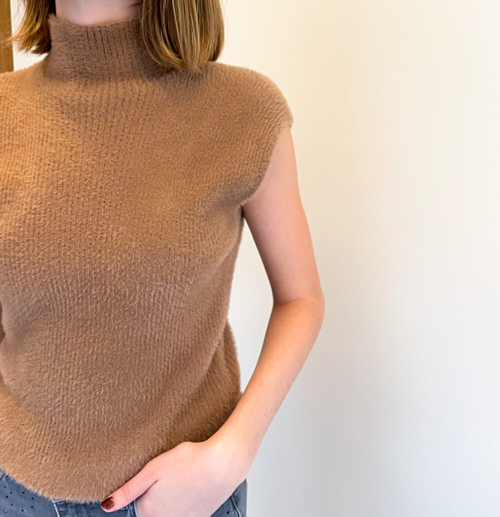 MILLY FLUFFY KNIT - CHOCOLATE TAUPE