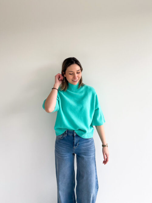 FRE SOFT SWEATER - POOL BLUE