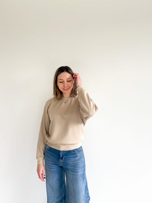 TIA SWEATER - FEATHER GREY