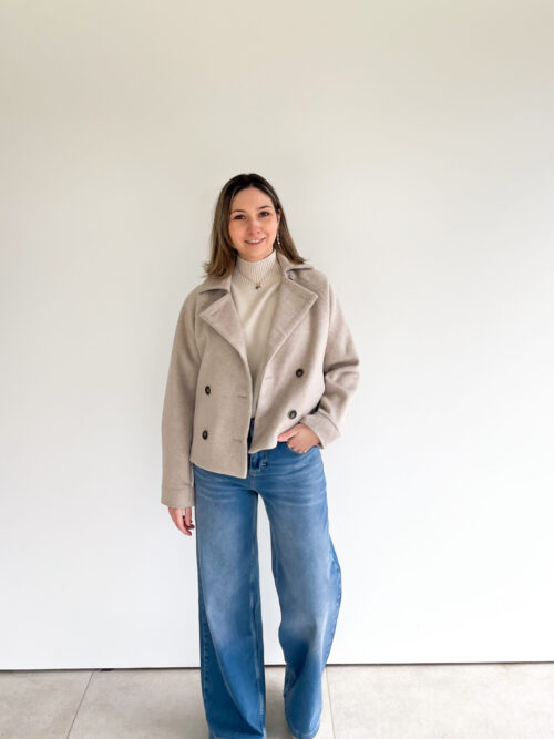 SHORT JACKET - PUMICE STONE BEIGE