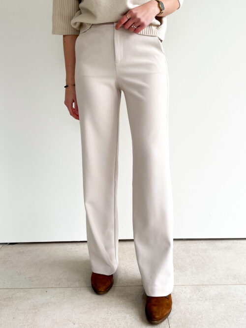 WOVEN TROUSERS - PUMICE STONE BEIGE