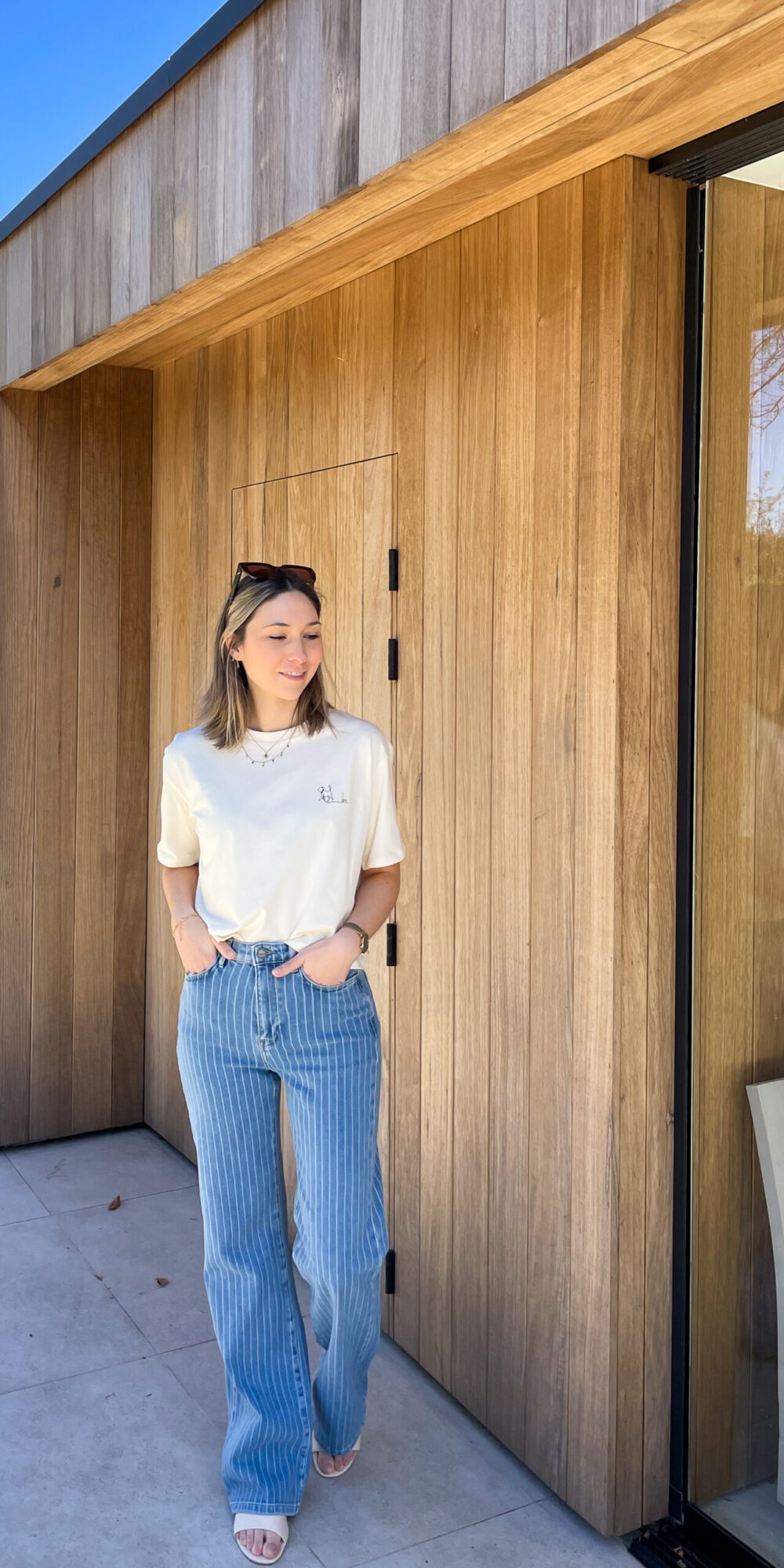 ANNIKA STRIPED JEANS
