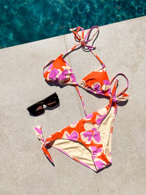 FLOWERS BIKINI TOP
