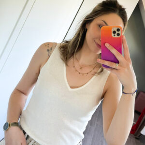 FINE RIB KNITTED TANK TOP