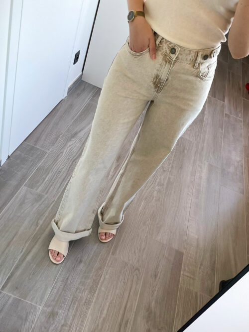 LOOSE FIT DENIM - WASHED BROWN