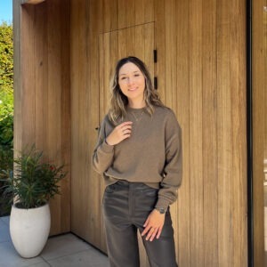 FIEKE SWEATER - CAPERS MELANGE