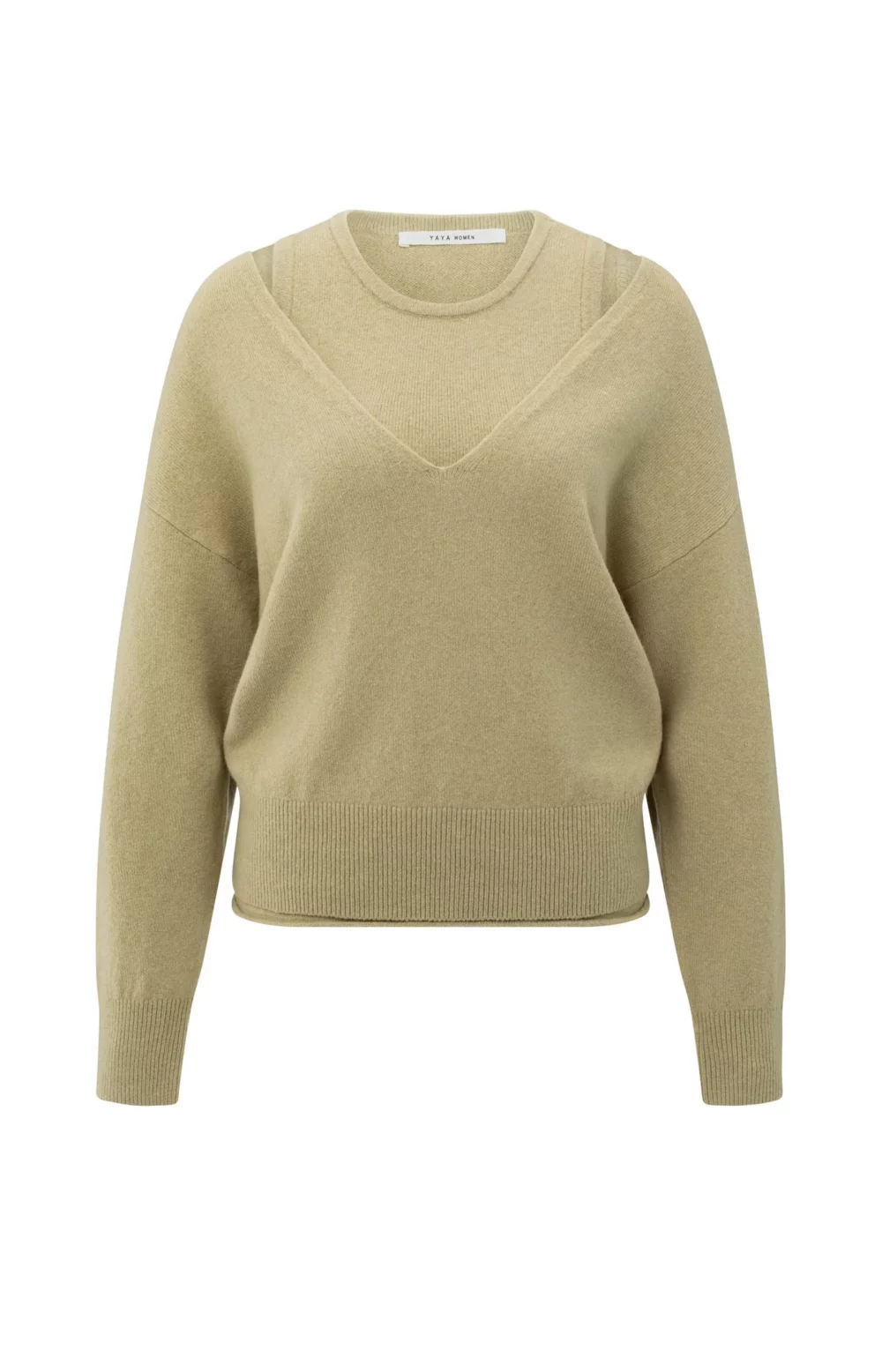 BO KNITTED SWEATER - PALE OLIVE GREEN