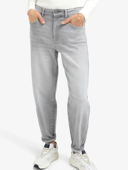 LOOSE FIT JEANS - LIGHT GREY DENIM