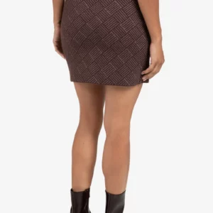 MILOU KNITTED SKIRT - FUDGE PURPLE