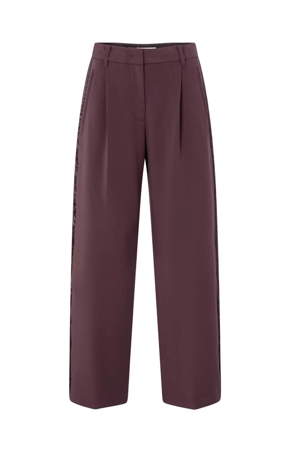 NINA WIDE LEG TROUSERS - FUDGE PURPLE