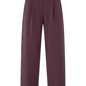 NINA WIDE LEG TROUSERS - FUDGE PURPLE