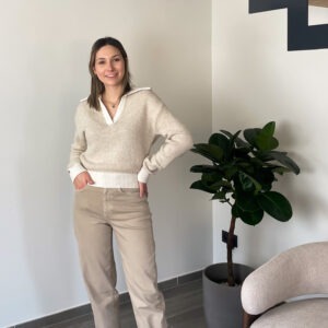 MILOU JEANS LOOSE FIT - BEIGE