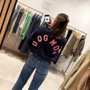 DOG MOM SWEATER - MARINE ROSE