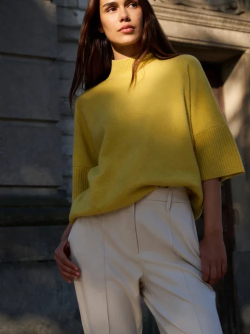DAISY KNIT - DRIED MOSS GREEN MELANGE