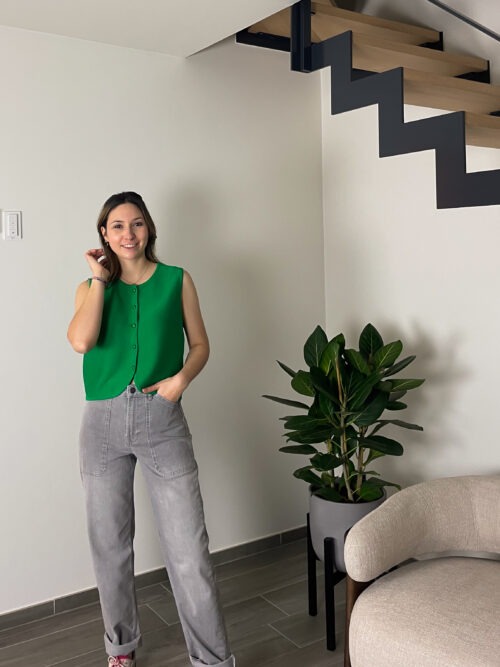ELOISE TOP - GREEN