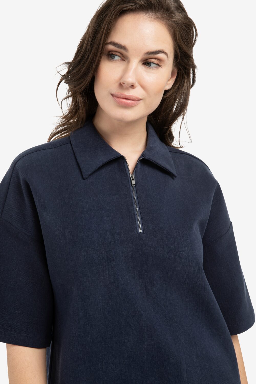 JARA POLO DRESS - NAVY BLUE