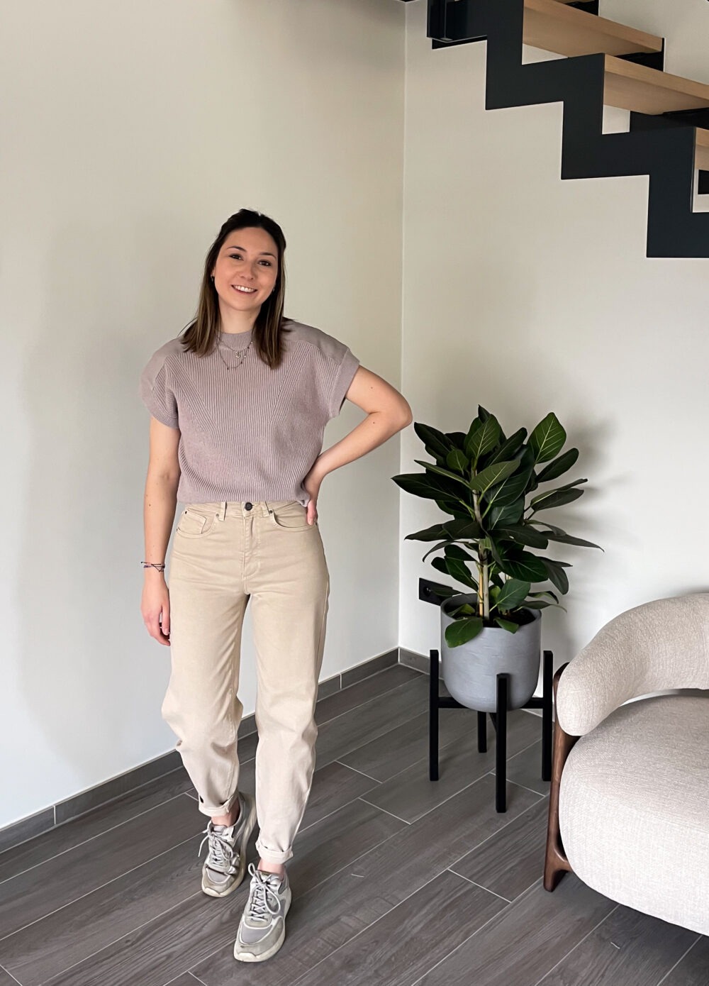 LAURA BARREL JEANS - DESERT BEIGE