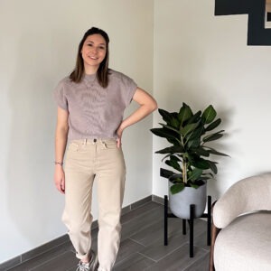 LAURA BARREL JEANS - DESERT BEIGE