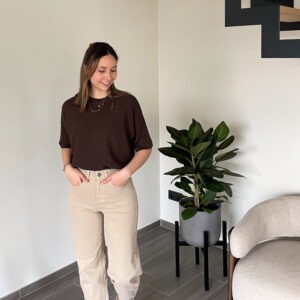 THAMIRA PULLOVER - BROWN