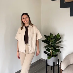 BABS DENIM JACKET - DESERT BEIGE