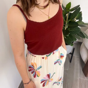 BILLIE TOP - BROWN