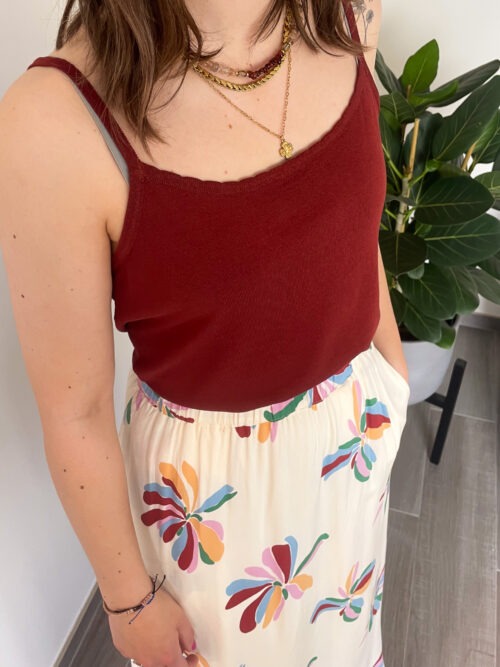 BILLIE TOP - BROWN