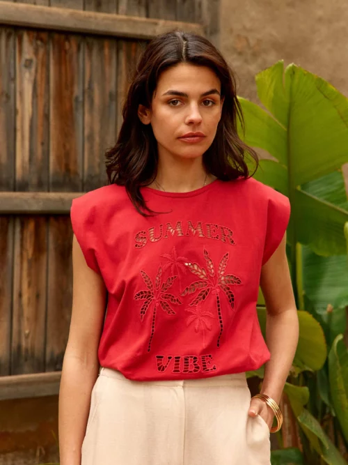 TIM-TOMETTE-tshirt_P3 TIMI T-SHIRT - RED