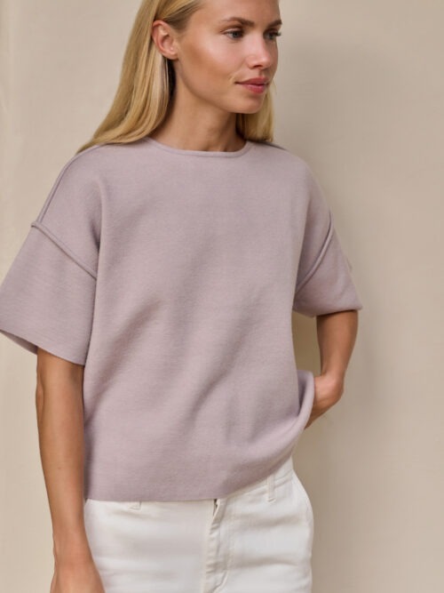 YAYA_10JULY_202575216S08 MOLLIE SWEATER - MAUVE PURPLE