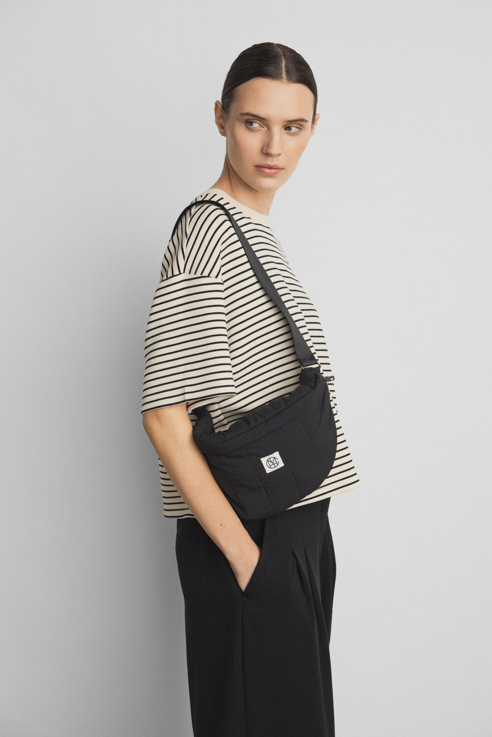 NILDA IMA SWEATSHIRT - OATMEAL/BLACK