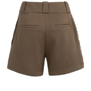 FLEUR HIGH WAIST SHORT - WASHED BROWN