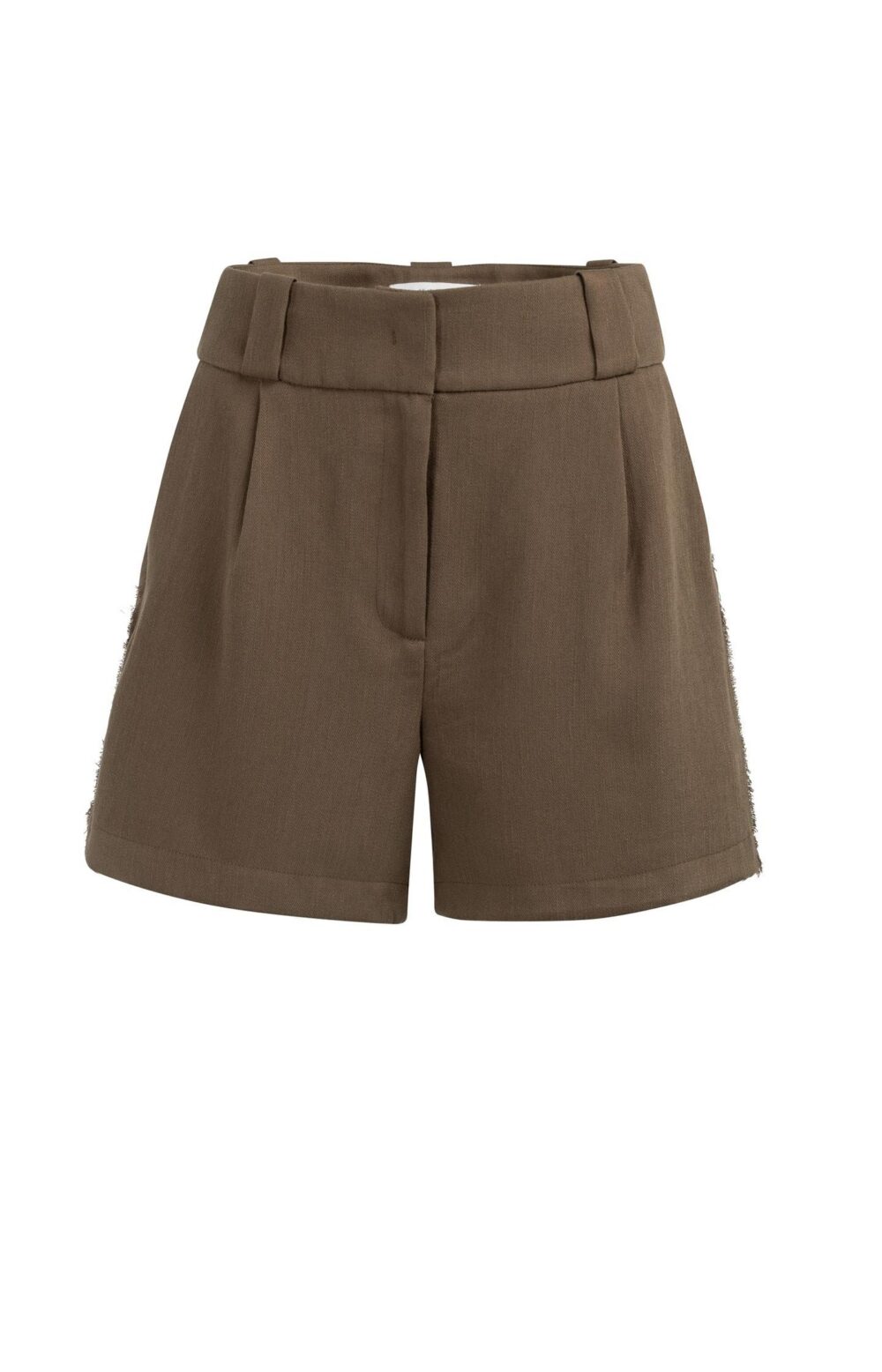 FLEUR HIGH WAIST SHORT - WASHED BROWN