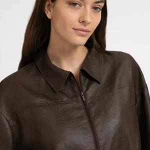 DIANA BLOUSE JACKET - BROWN