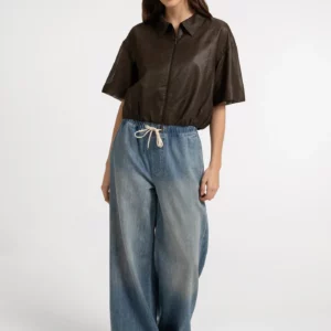 DIANA BLOUSE JACKET - BROWN